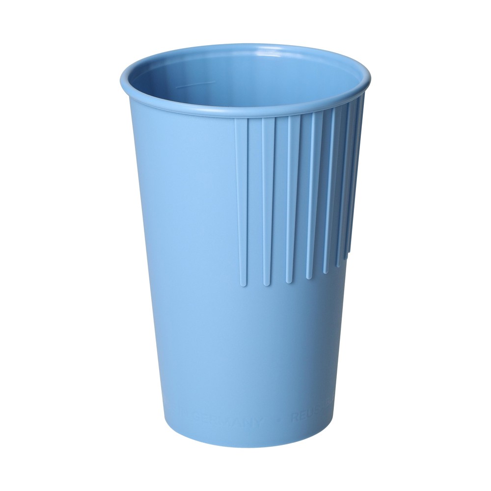 Riffel-Becher "ToGo", 300 ml - behagliches blau