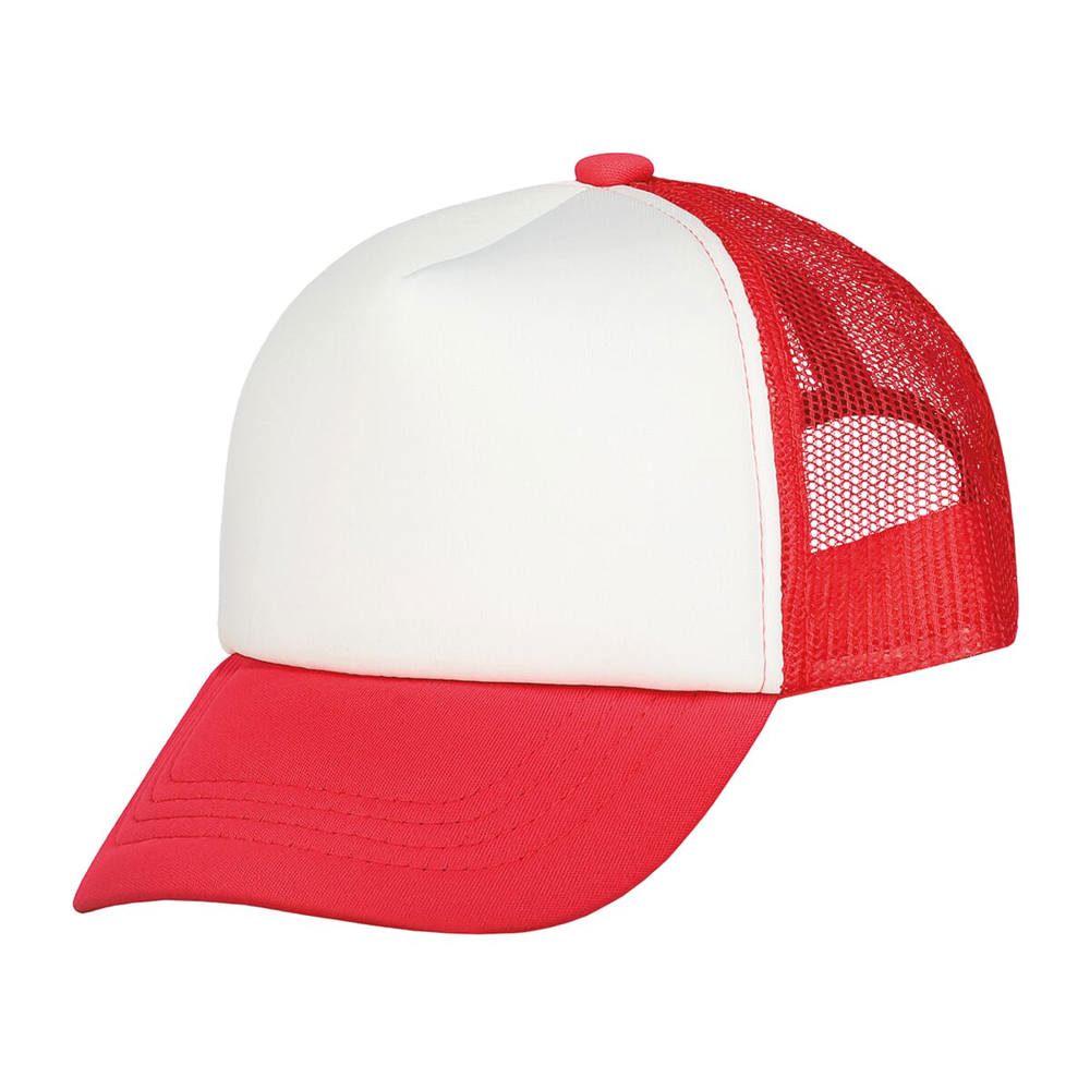 Nilton's Kids Trucker Cap - Rot (PMS 199c) / Weiß