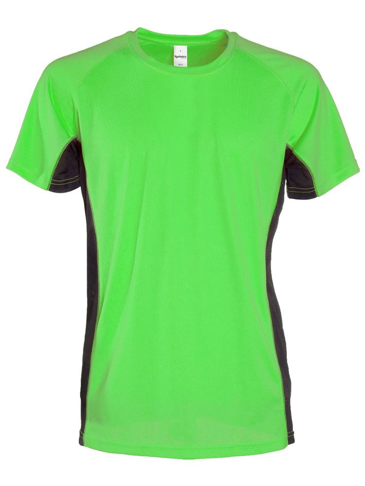 SP Air Sportshirt, 140 gr/m² - Fluo Grün/Schwarz