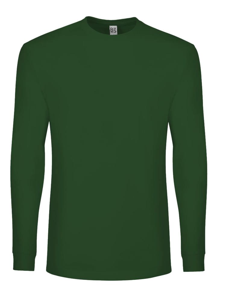 BS Evolution Langarm-T-Shirt, 160 g/m2, 100 % Baumwolle - Flaschengrün