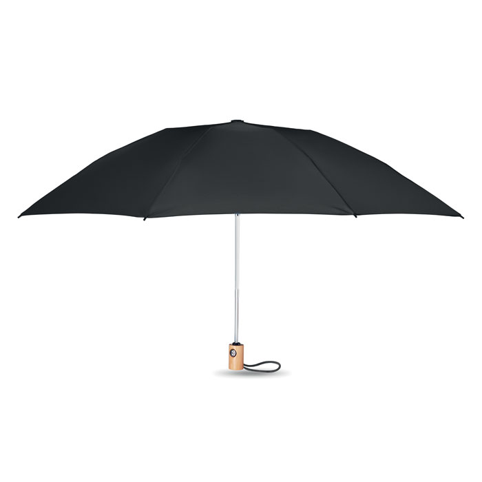 LEEDS - Regenschirm 23''RPET - schwarz